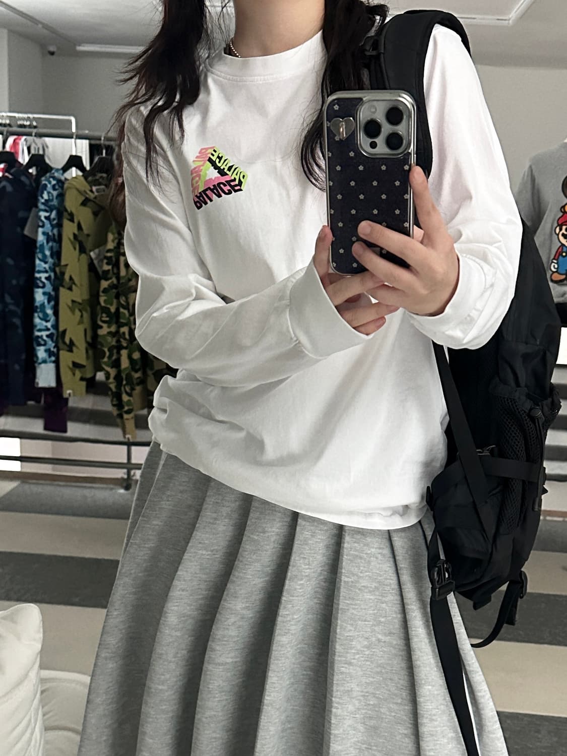 팔라스 화이트 P-3D 롱슬리브  상품이미지1