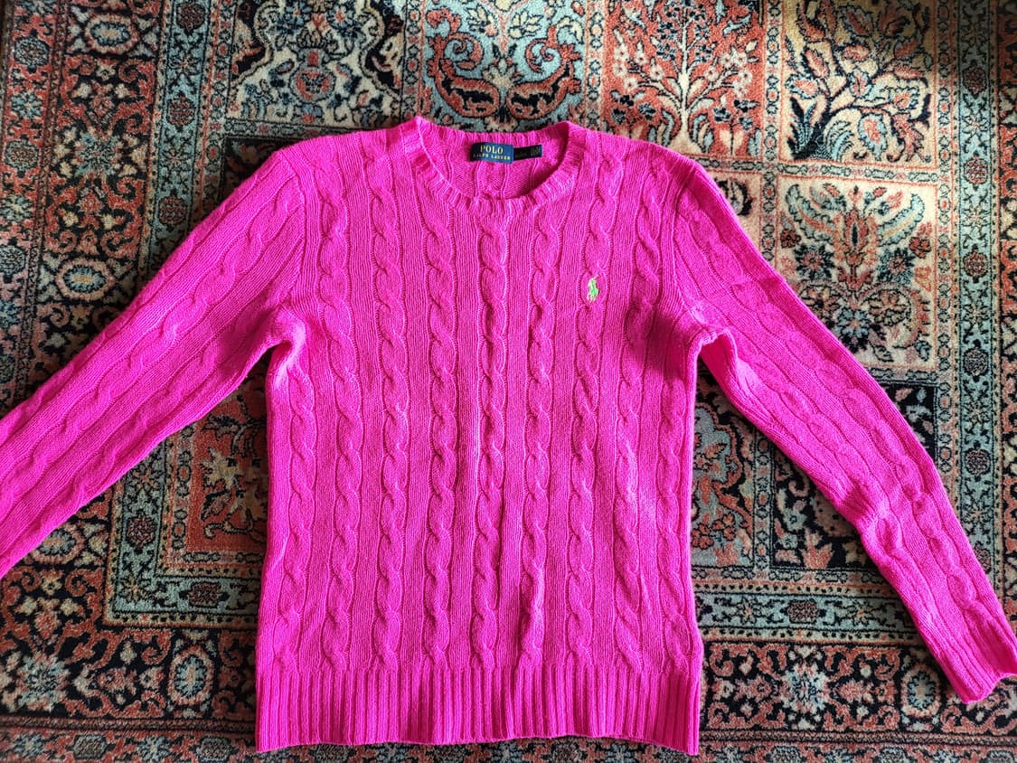 국내택 정품 폴로 랄프로렌 울캐시미어 니트 스웨터 상태 최상  상품이미지5