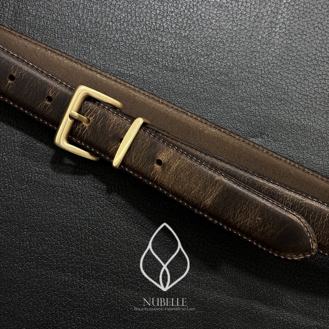 🌗 Vintage leather belt / 이태리 빈티지 가죽 벨트 상품이미지1
