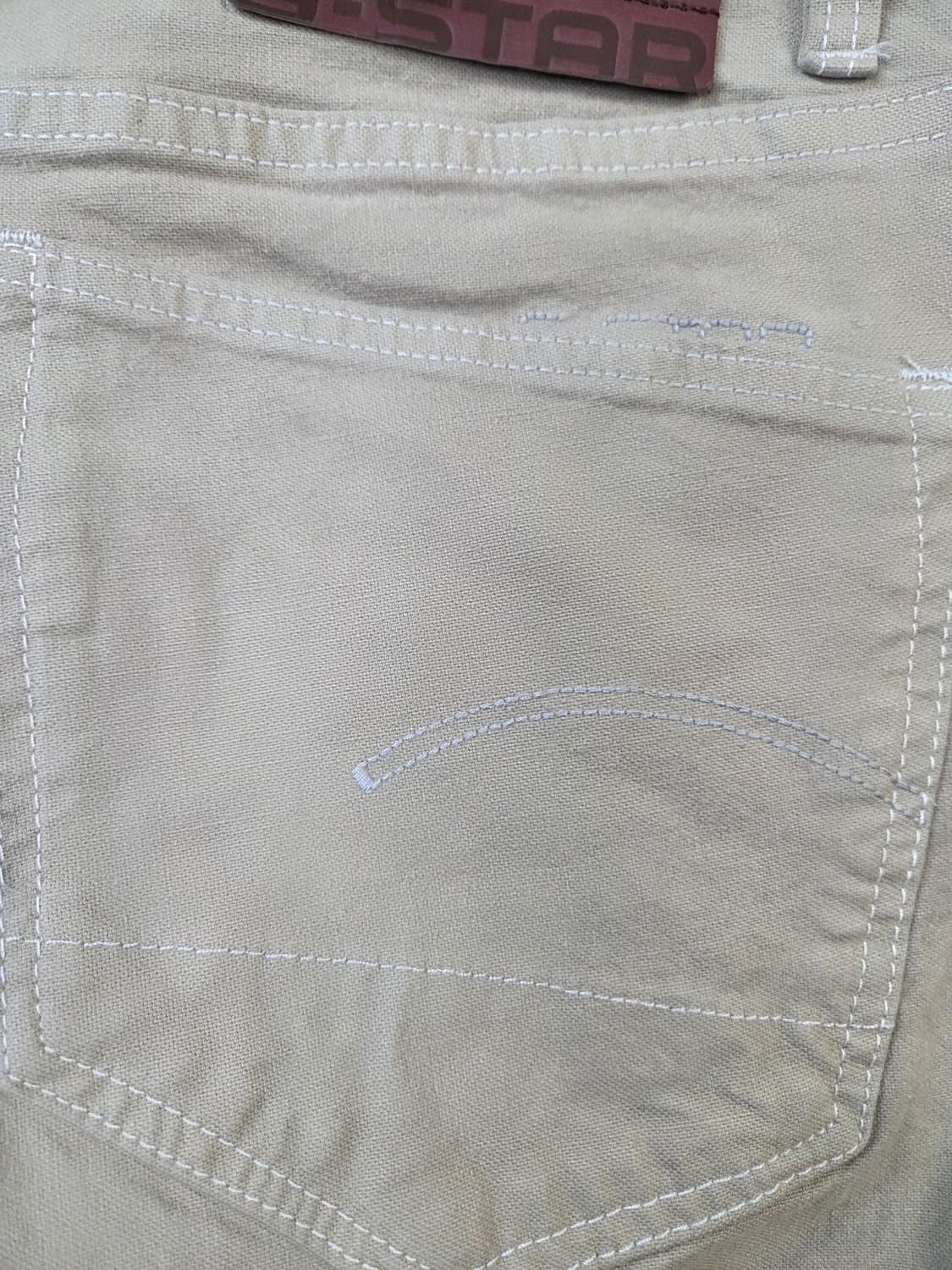 G-Star RAW 3301 슬림핏 바지 베이지(W29/L32) 상품이미지5