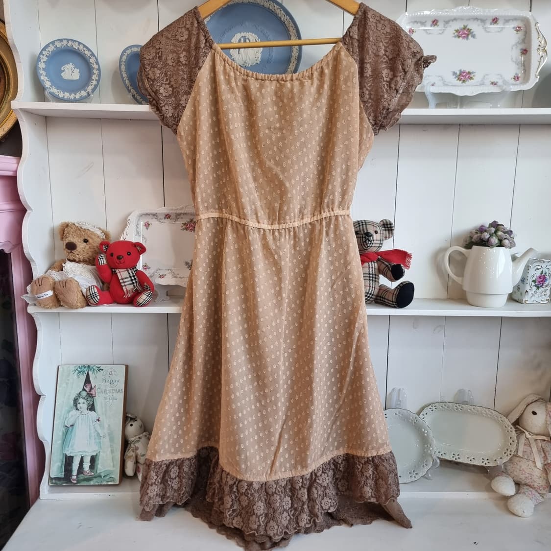 엑시즈팜(axes femme) 레이스 쉬폰 원피스 상품이미지8