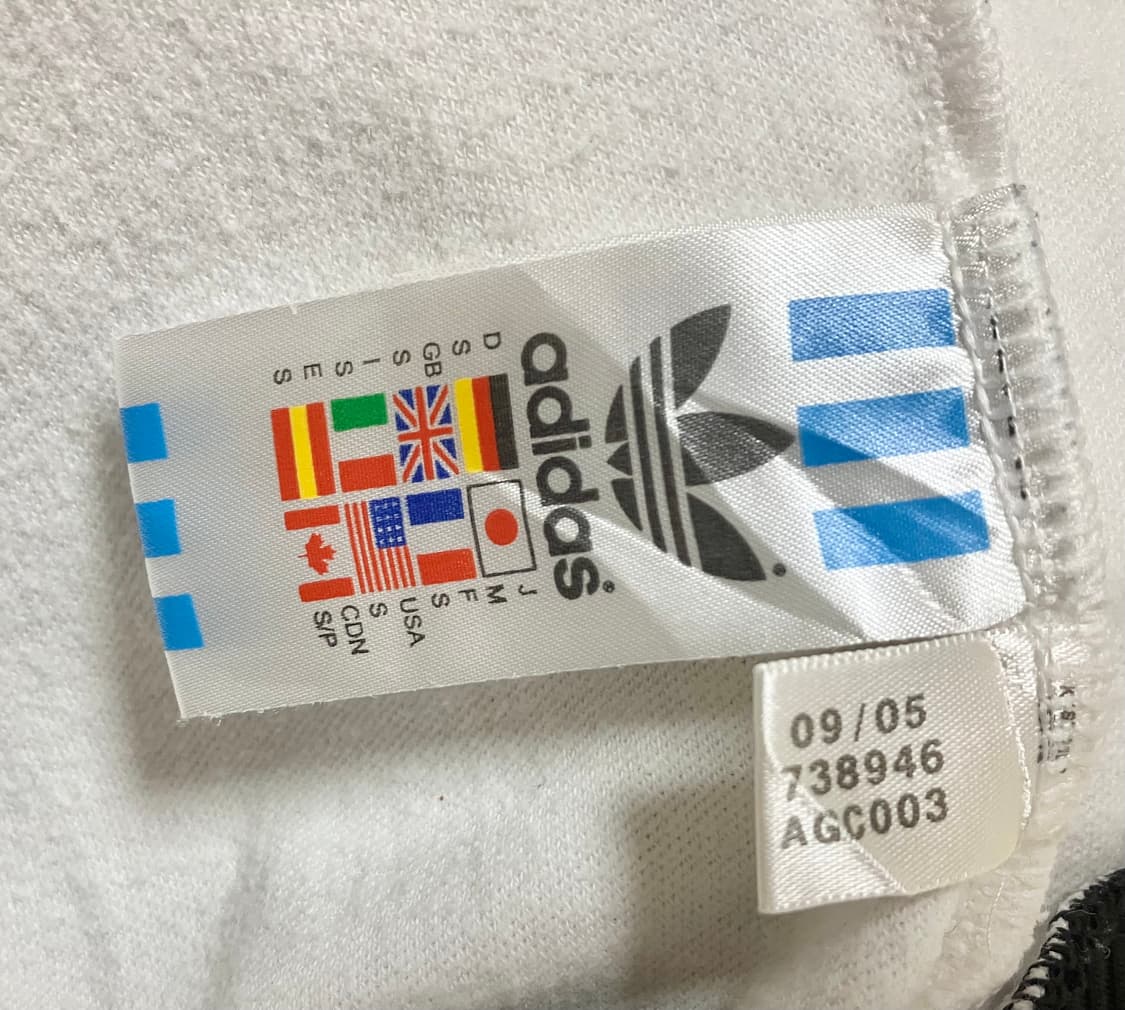90‘s Black White Jersey 아디다스 져지 흰검 상품이미지4
