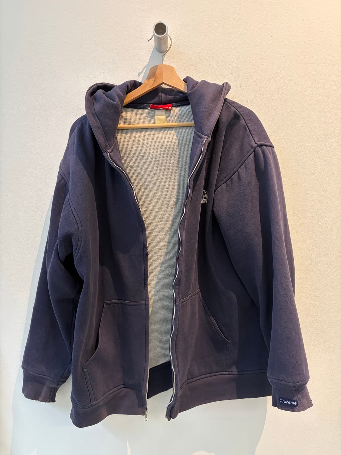 90s supreme thermal zip hood 상품이미지2