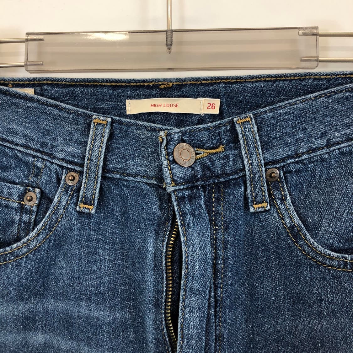 리바이스 프리미엄빅E탭 하이루즈 데님진 26 쿨데님 상품이미지2