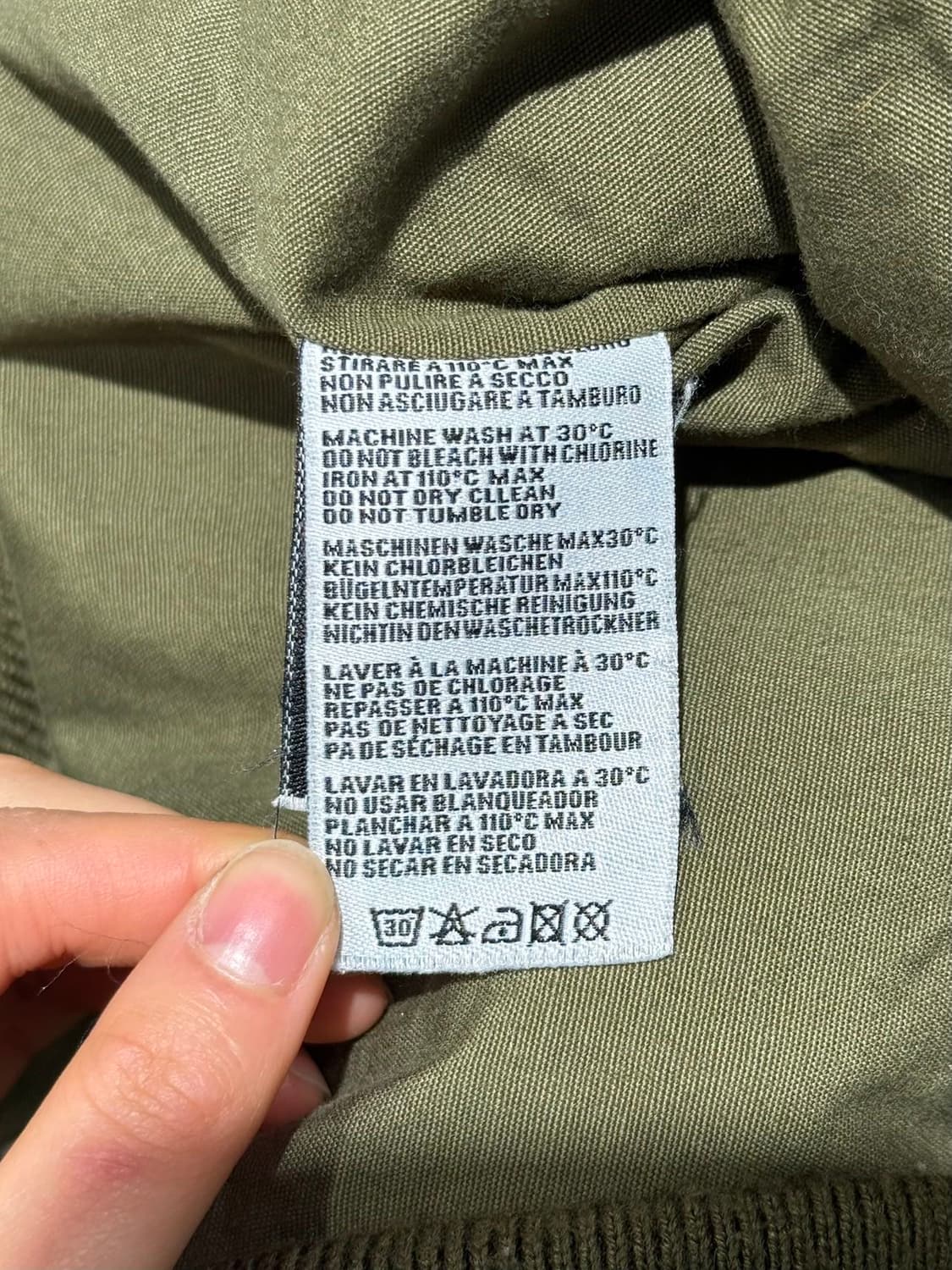 r13 카키 서플러스 디스트로이드 MA-1 봄버 자켓 상품이미지9