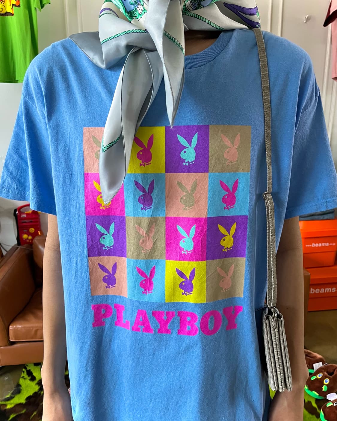 2003年 Playboy Icon Color Block T-Shirt 상품이미지2