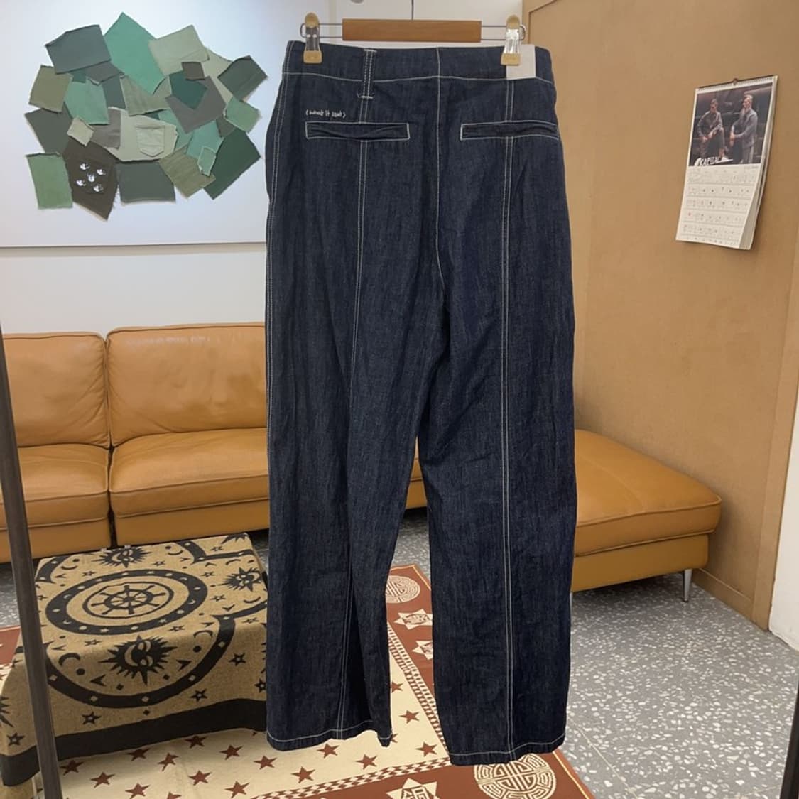 와릿이즌 캐주얼 스티치 하이웨스트 라이트 데님팬츠 S C08633 상품이미지4