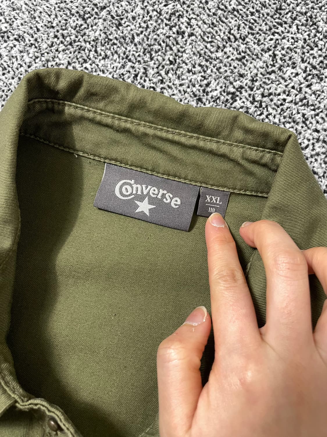 빈티지9. 컨버스 밀리터리 카키 야상 멀티포켓 퍼티그 자켓 점퍼 상품이미지4