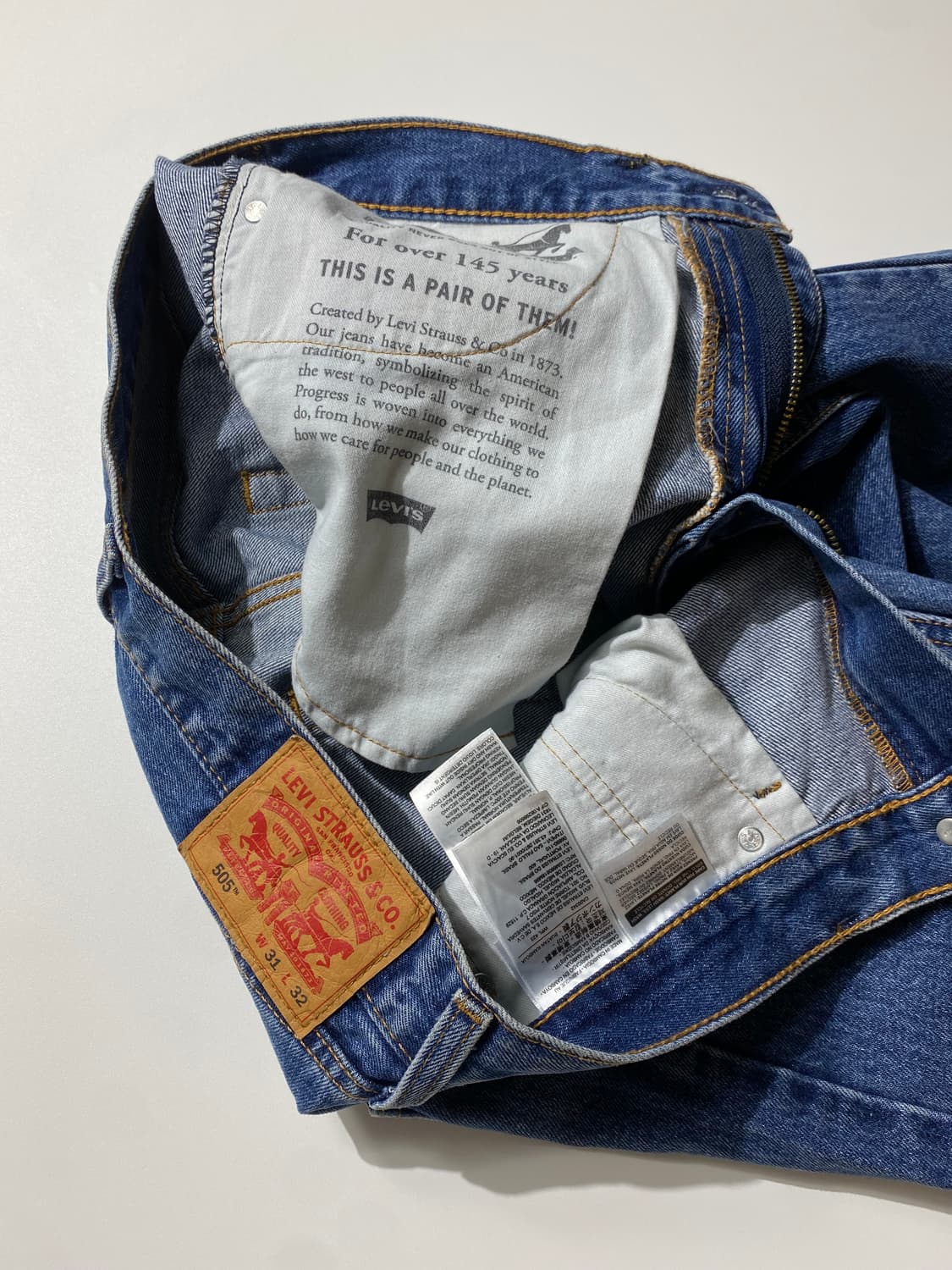 [31] Levi's 505 리바이스 레귤러 핏 데님팬츠 상품이미지6