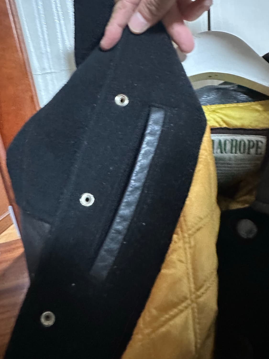 빈티지 바시티 자켓 블랙 M사이즈 상품이미지6