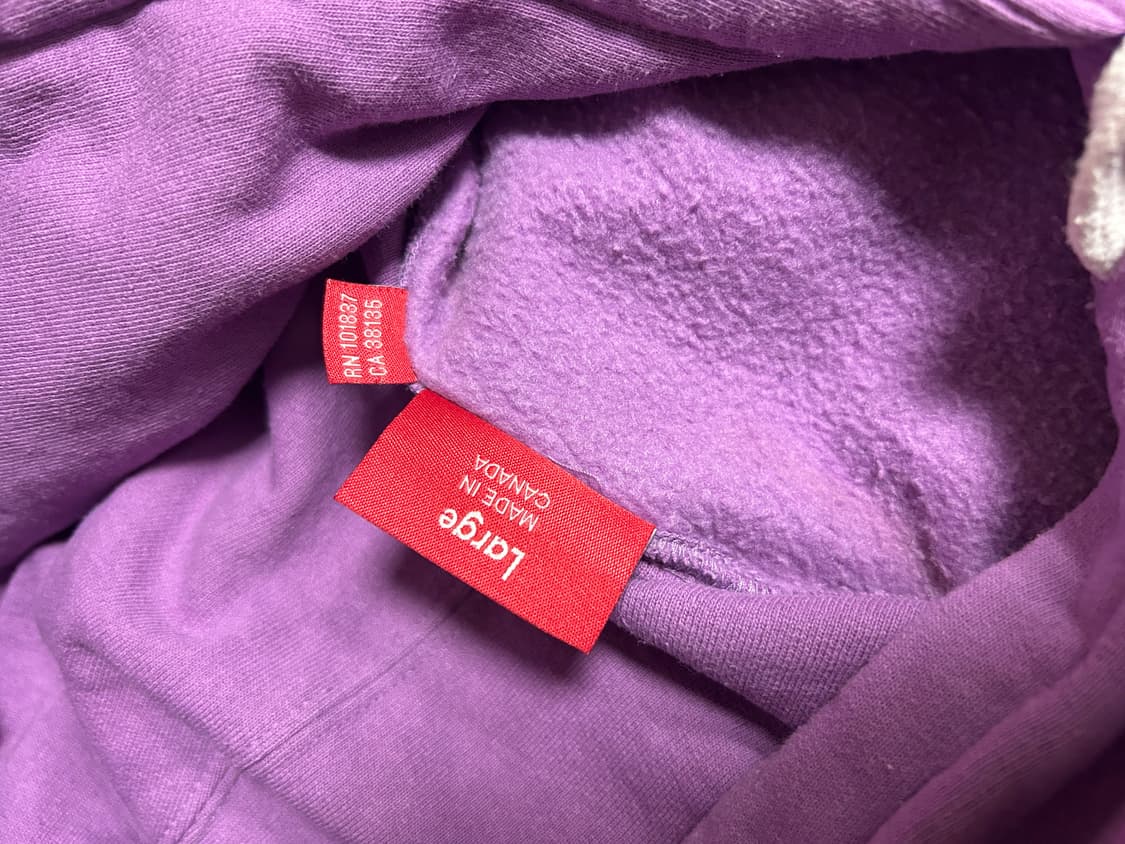 Supreme Box Logo Hoodie (Purple / Made i 상품이미지8