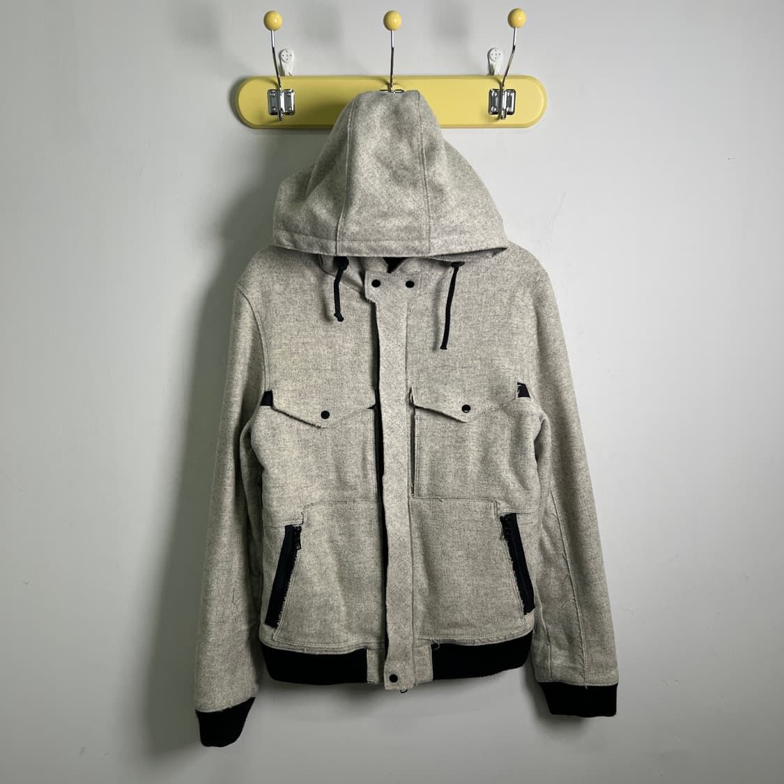 아르마니 익스체인지 쉐르파 라인 울 후드 자켓 S 상품이미지1