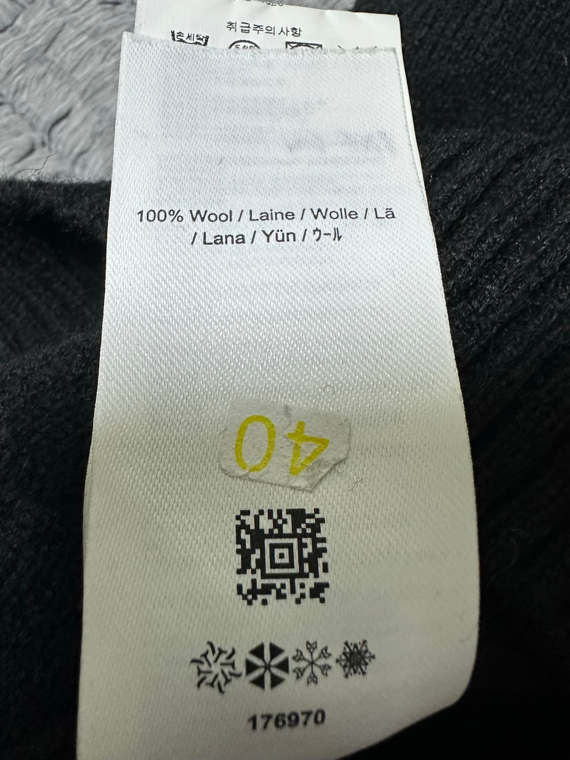 프레드페리 블랙 라운드넥 니트 상품이미지8