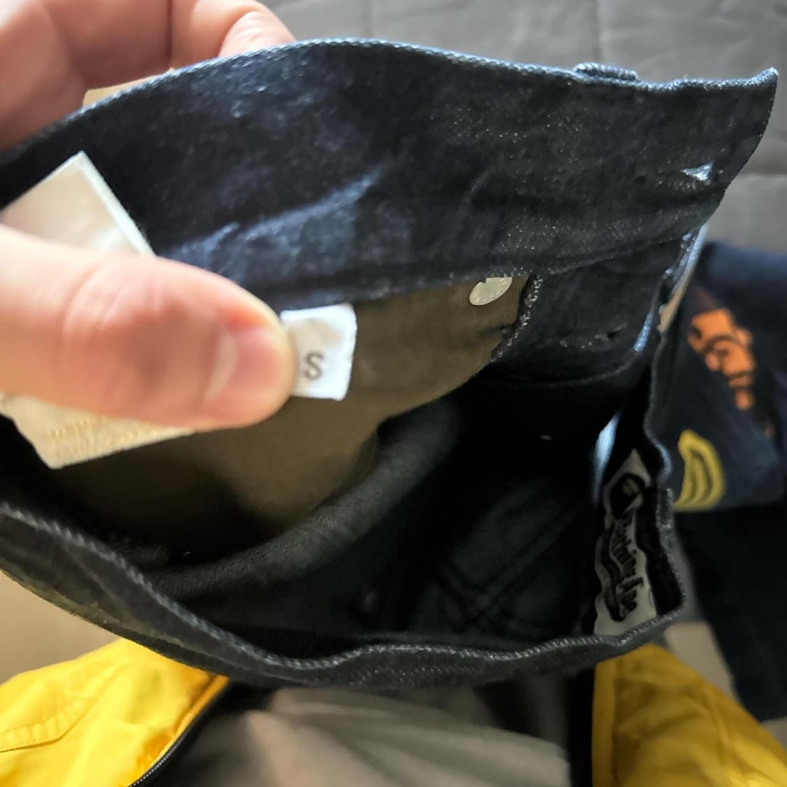 베이프 베이비 마일로 자수 데님 팬츠 상품이미지3