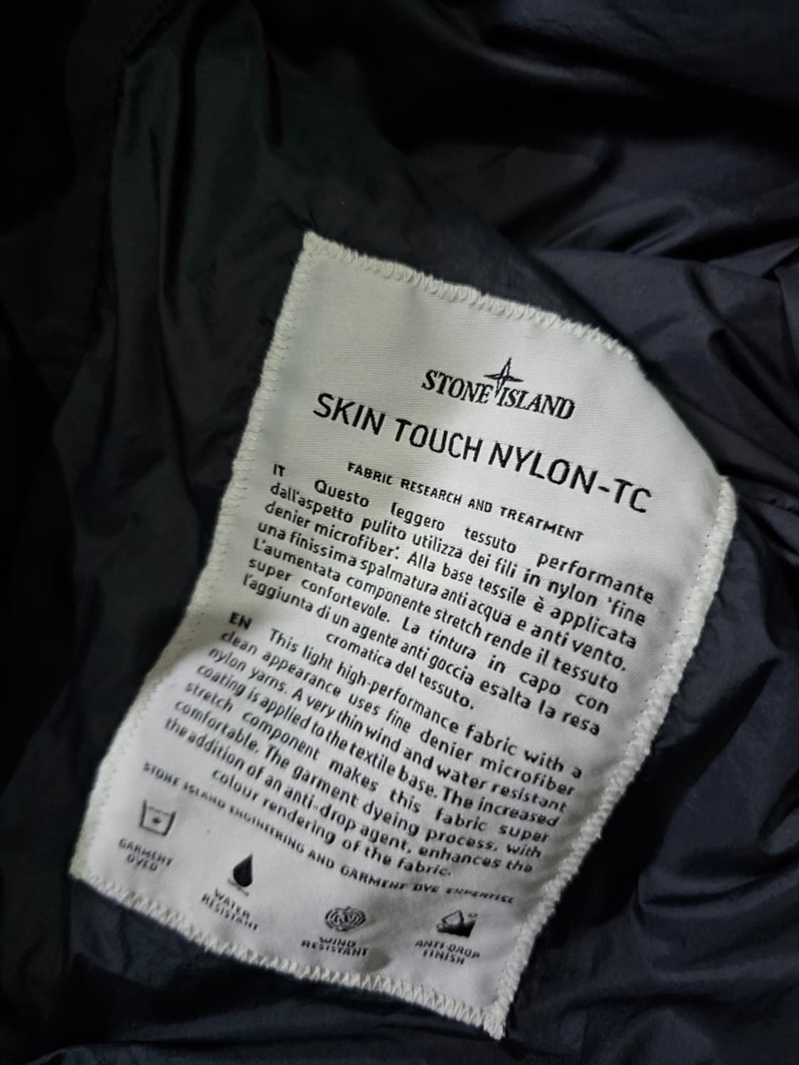 정품 스톤아일랜드 스킨 터치 와펜 후드 자켓 100 / L 상품이미지6
