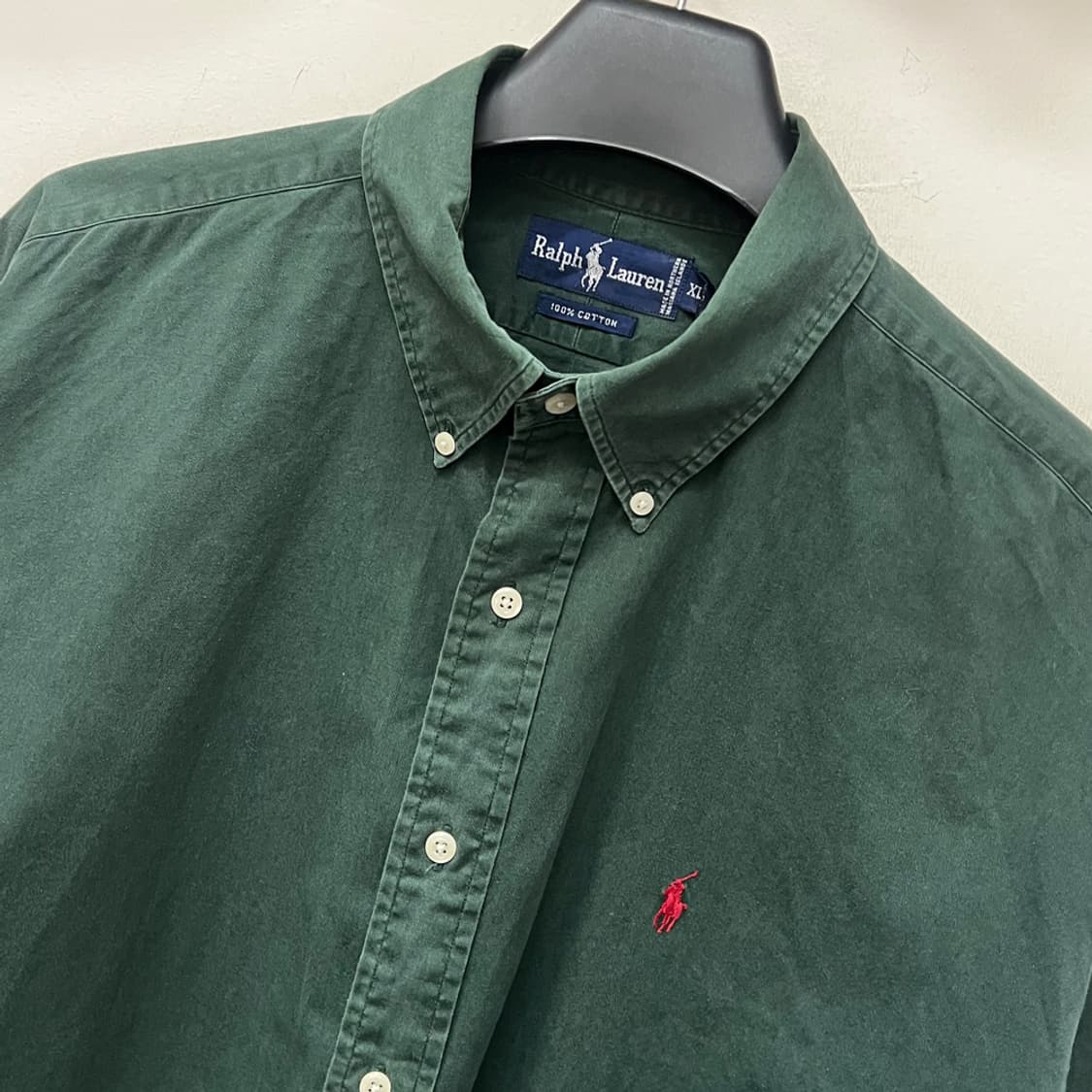 폴로 랄프로렌 그린 옥스포드 셔츠 남방 XL 상품이미지3