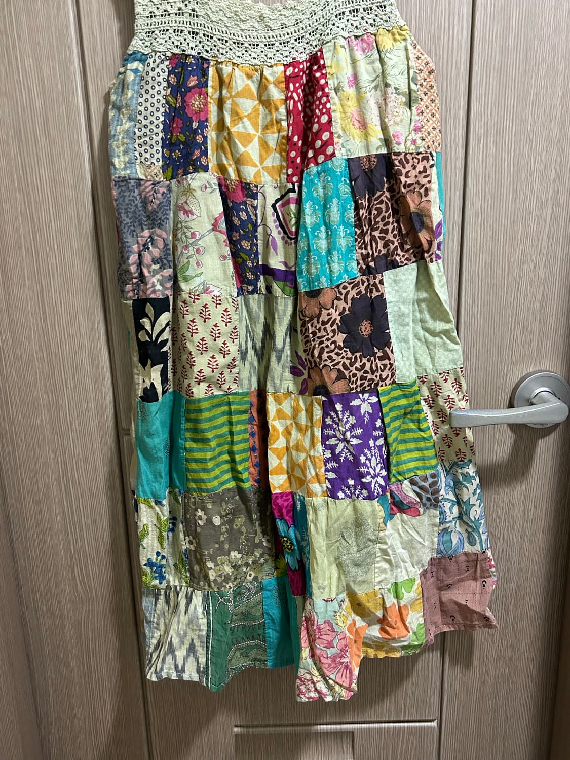 패치워크 원피스 상품이미지2