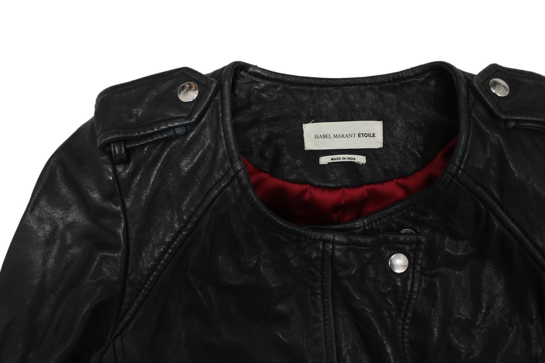 Isabel Marant 이자벨마랑 램스킨 레더 바이커 자켓 상품이미지2