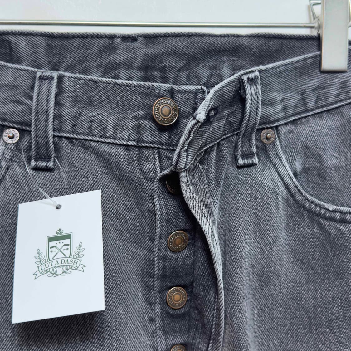 90s 리바이스 501 흑청 데님팬츠 W30 L30 상품이미지4