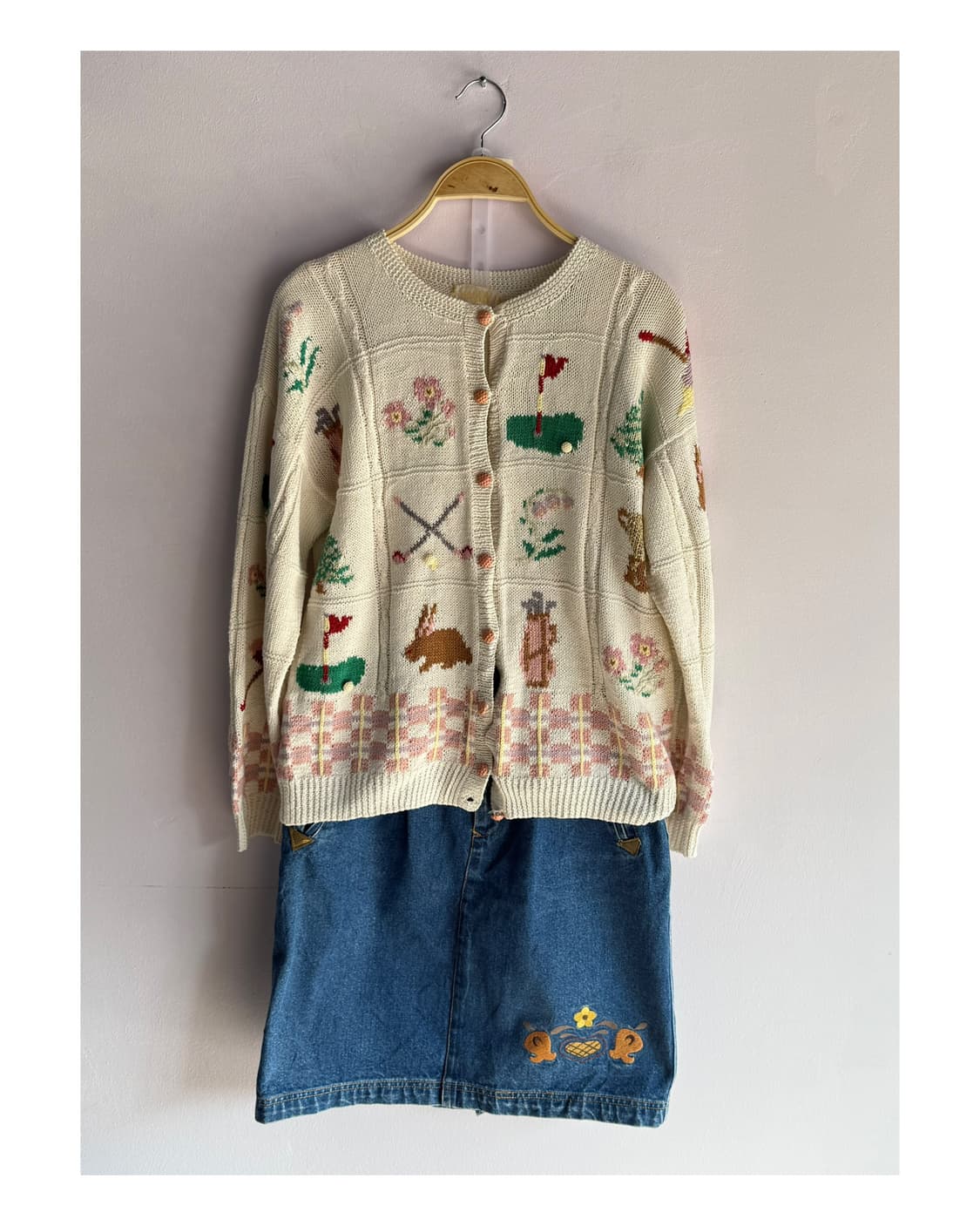 빈티지 토끼 가디건 코튼가디건 상품이미지8