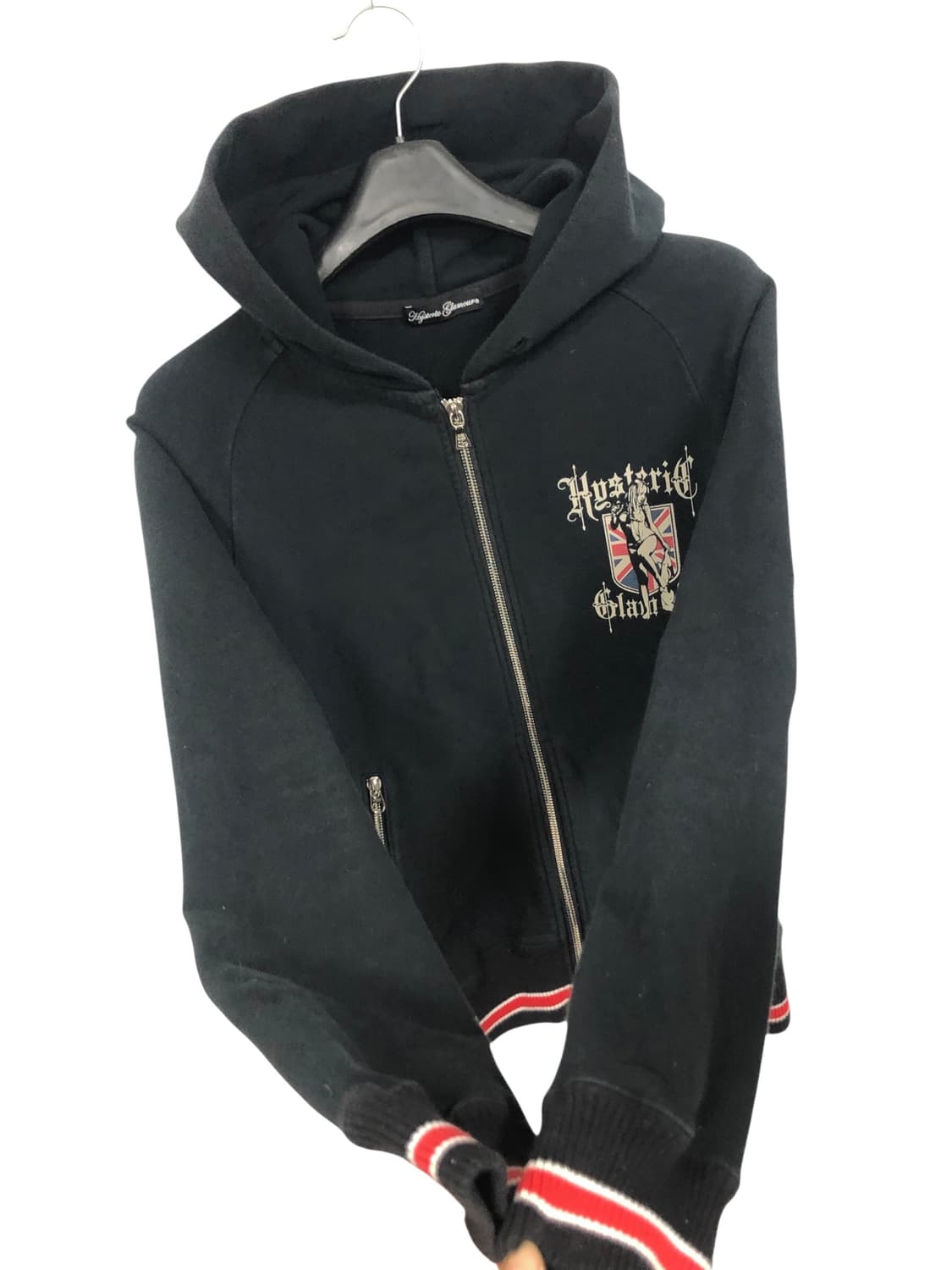 히스테릭 글래머 섹시핏 영국맛프린팅 후드집업 상품이미지6