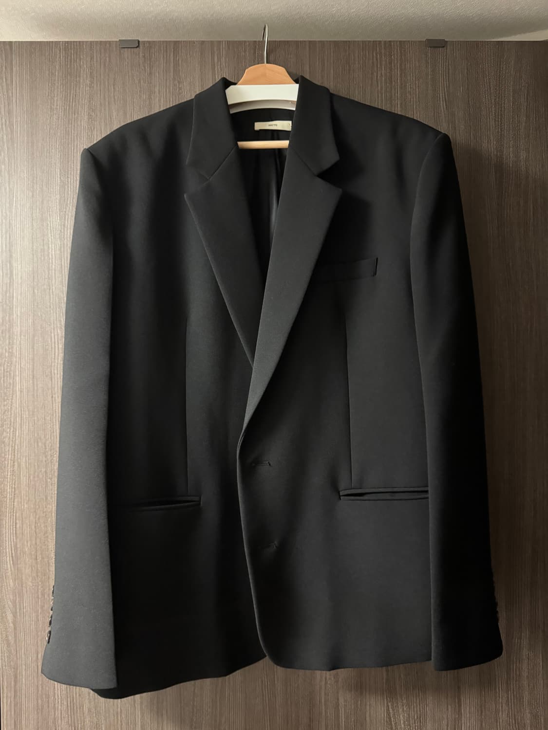 렉토 오버사이즈 블레이저 블랙 L 상품이미지1