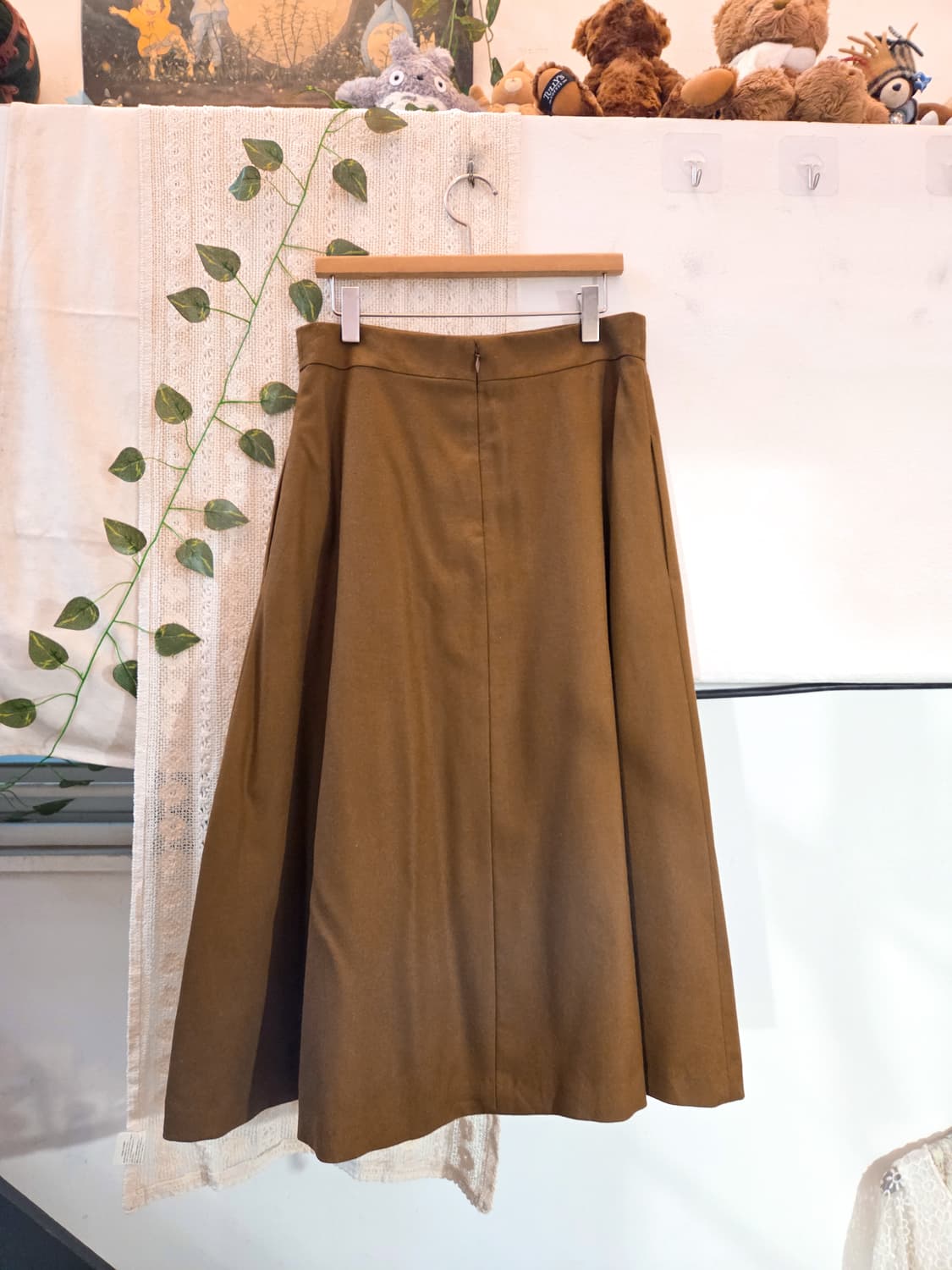 카멜 울스커트 상품이미지5