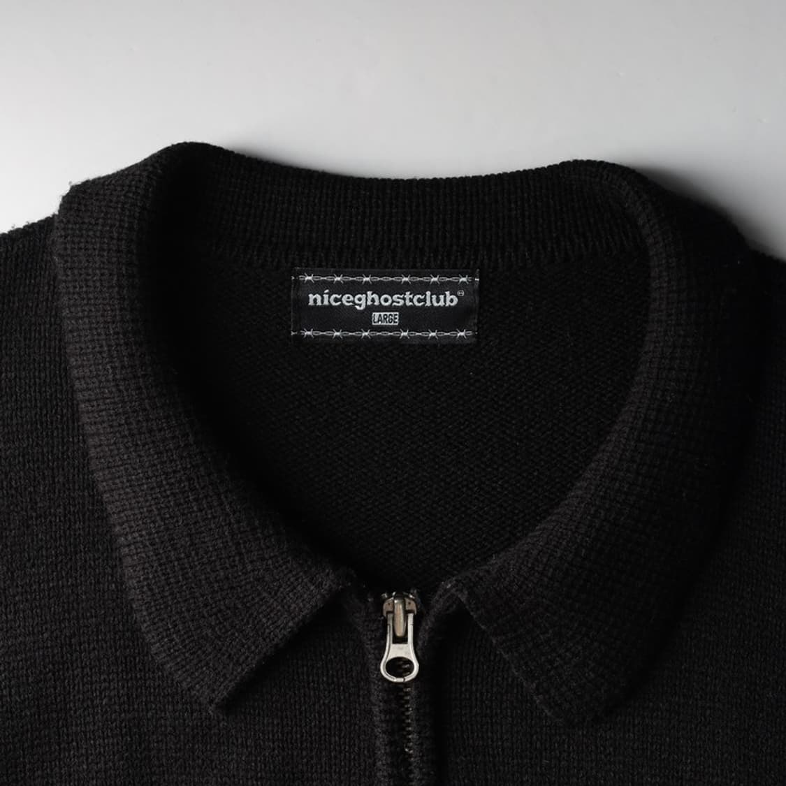 나이스고스트클럽 스켈레톤 니트 집업 L 상품이미지5