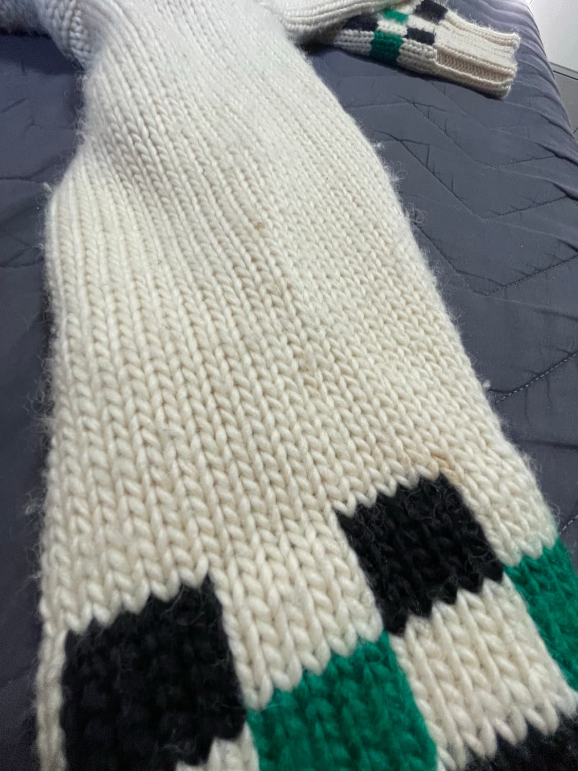 앤더슨벨 체커보드 코위찬 집 가디건 M 상품이미지2