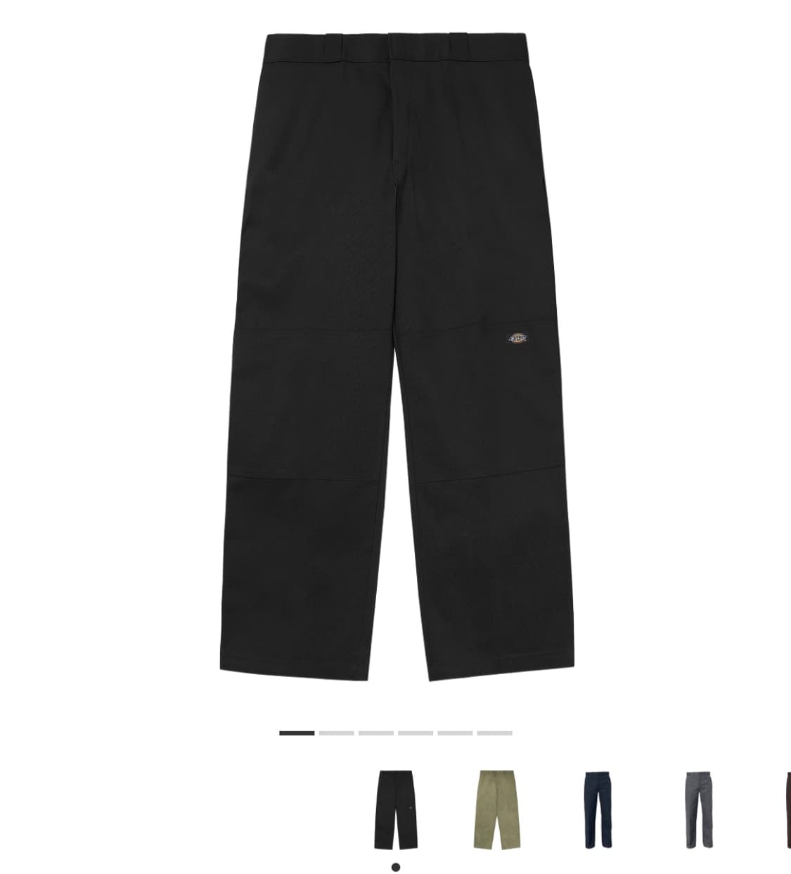 디키즈 루즈핏 더블니 워크 팬츠 블랙 30×32 상품이미지1