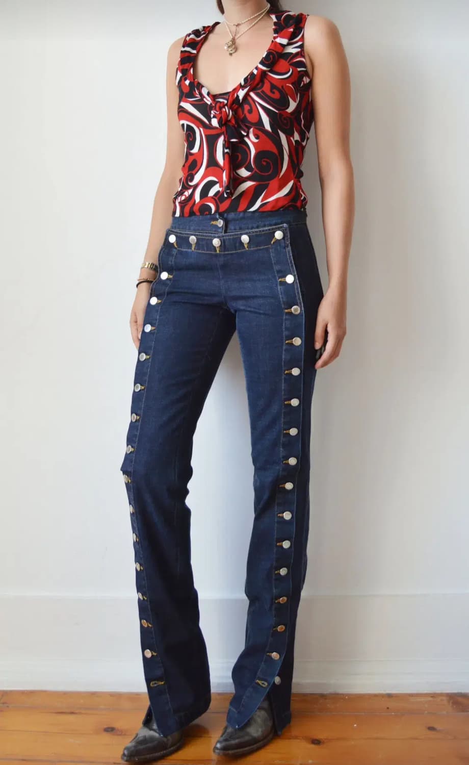 돌체앤가바나 아카이브 03/SS 세일러 멀티-버튼 트라우져(코튼)해외발송 상품이미지2