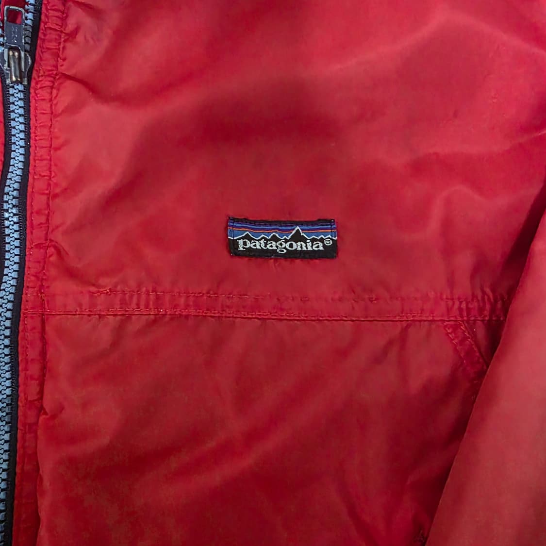 [L] 90s USA 파타고니아 신칠라 쉴드 레드/블루 자켓 트래쉬드 상품이미지3