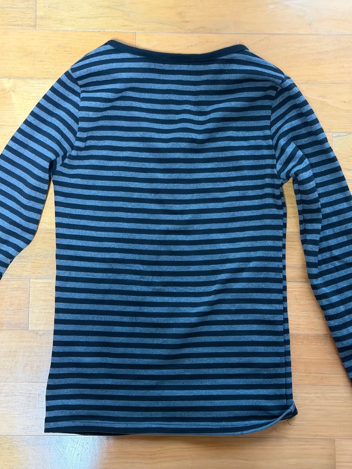 애즈온 ELLEN STRIPE TEE / BLACK 상품이미지4