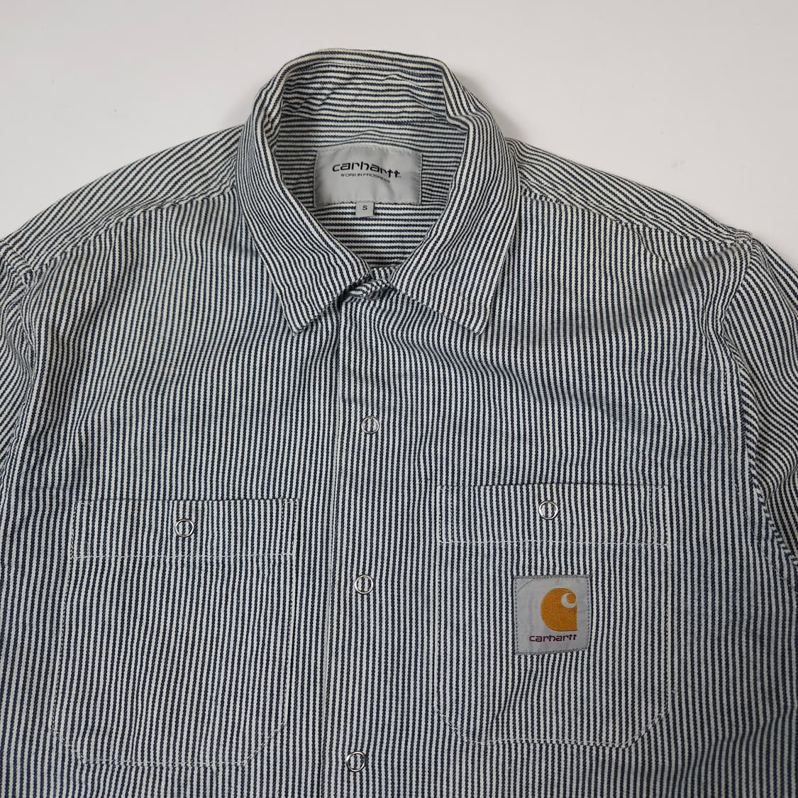 칼하트 히코리 스트라이프 셔츠 자켓 상품이미지2