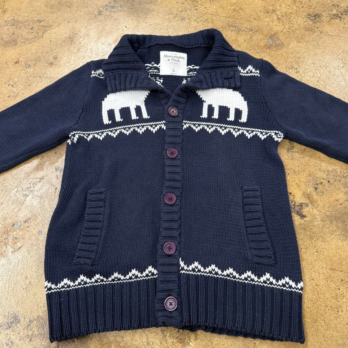 아베크롬비 네이비 모리 니트 가디건 상품이미지3