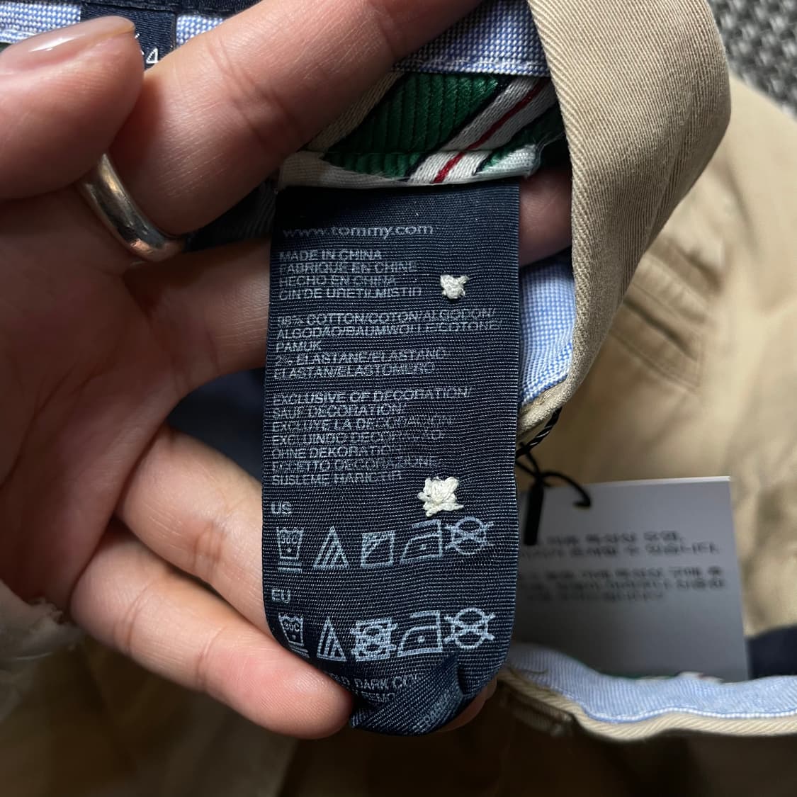 (34) 타미힐피거 베이지 치노 팬츠 상품이미지4