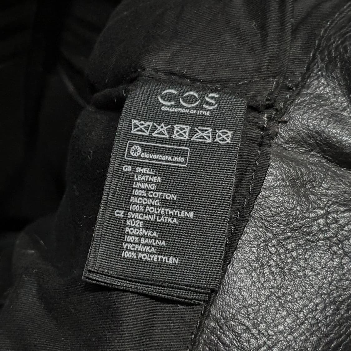 Cos 레더 헬멧백 소가죽 49cm  상품이미지6