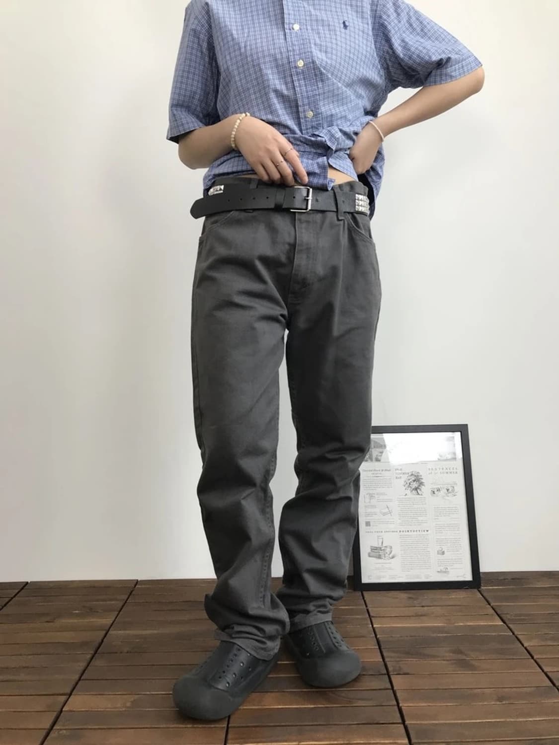 00's Levi's 607 Orange Tab Charcoal Pant 상품이미지1