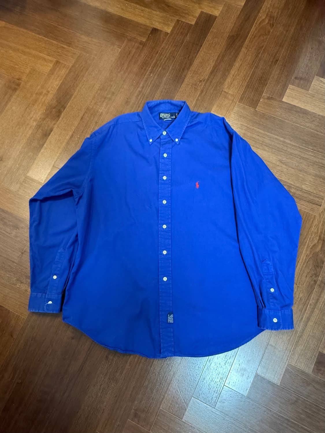 폴로 랄프로렌 로얄블루 XL 긴팔 셔츠 (made in canada) 상품이미지1