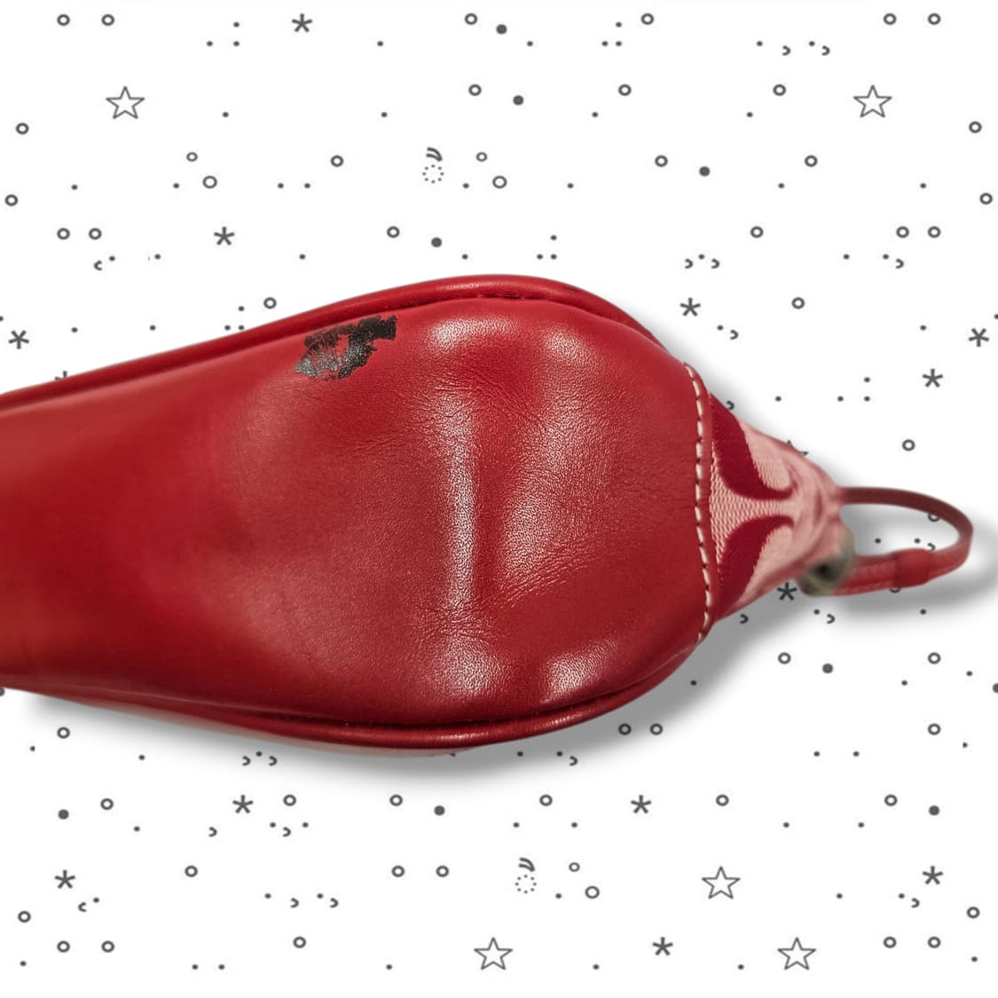 COACH 코치 시그니처 캔버스 레드 숄더백 상품이미지6