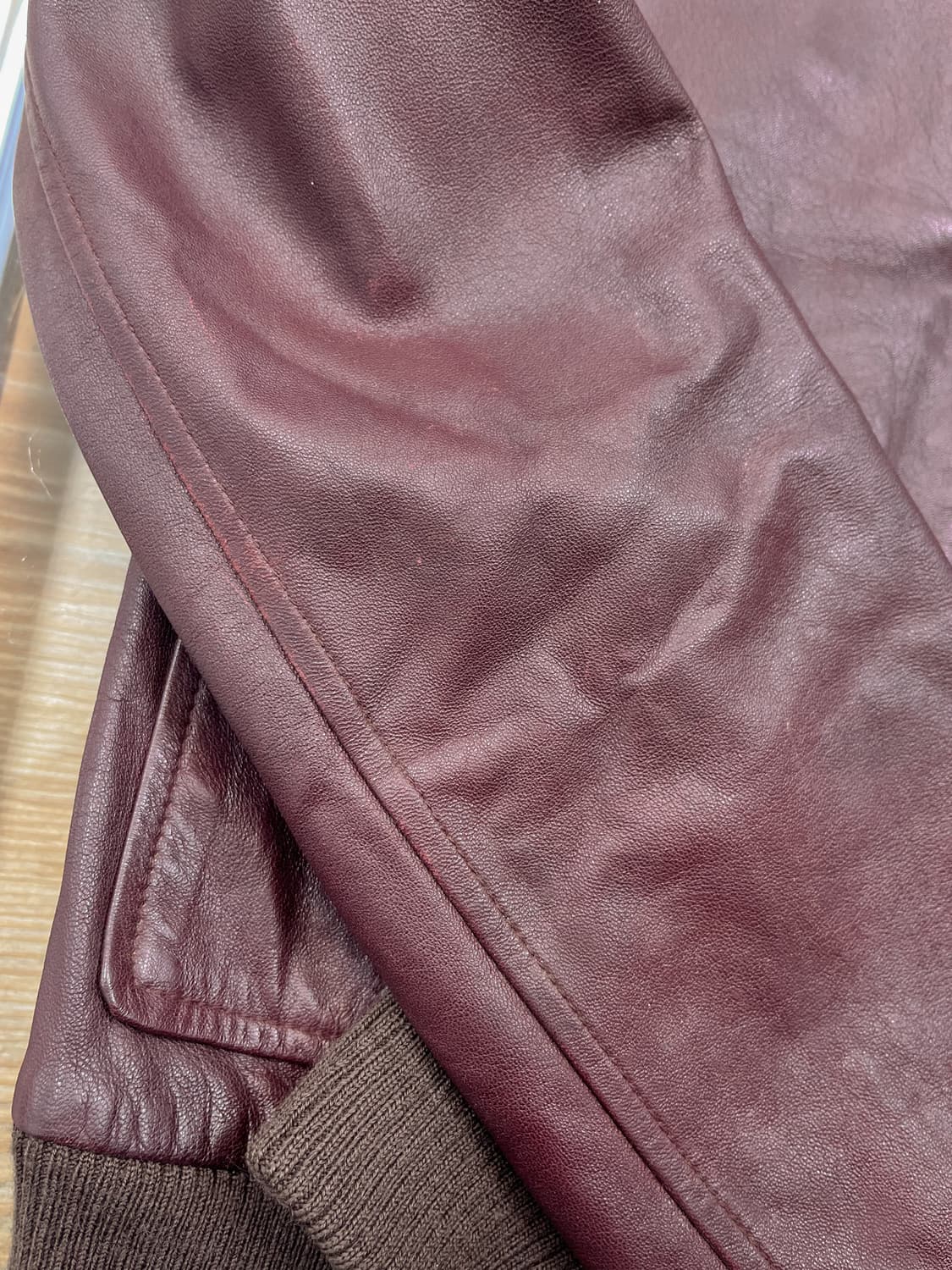 게스 진스 90's 램 레더 포켓 자켓 상품이미지8