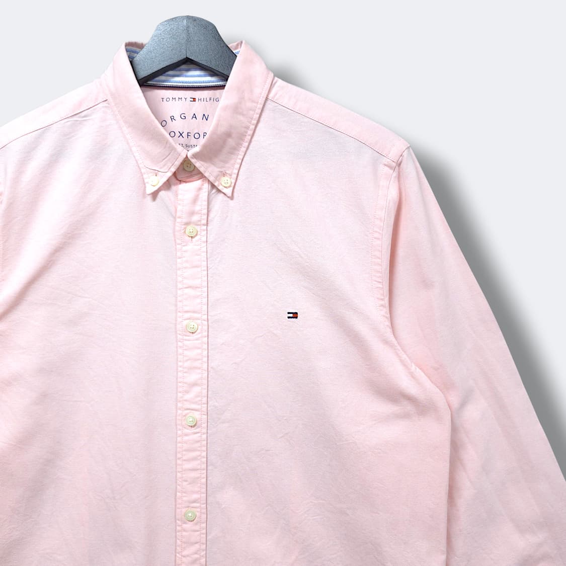 [L] 타미힐피거 핑크 오가닉 옥스포드 긴팔셔츠 상품이미지3