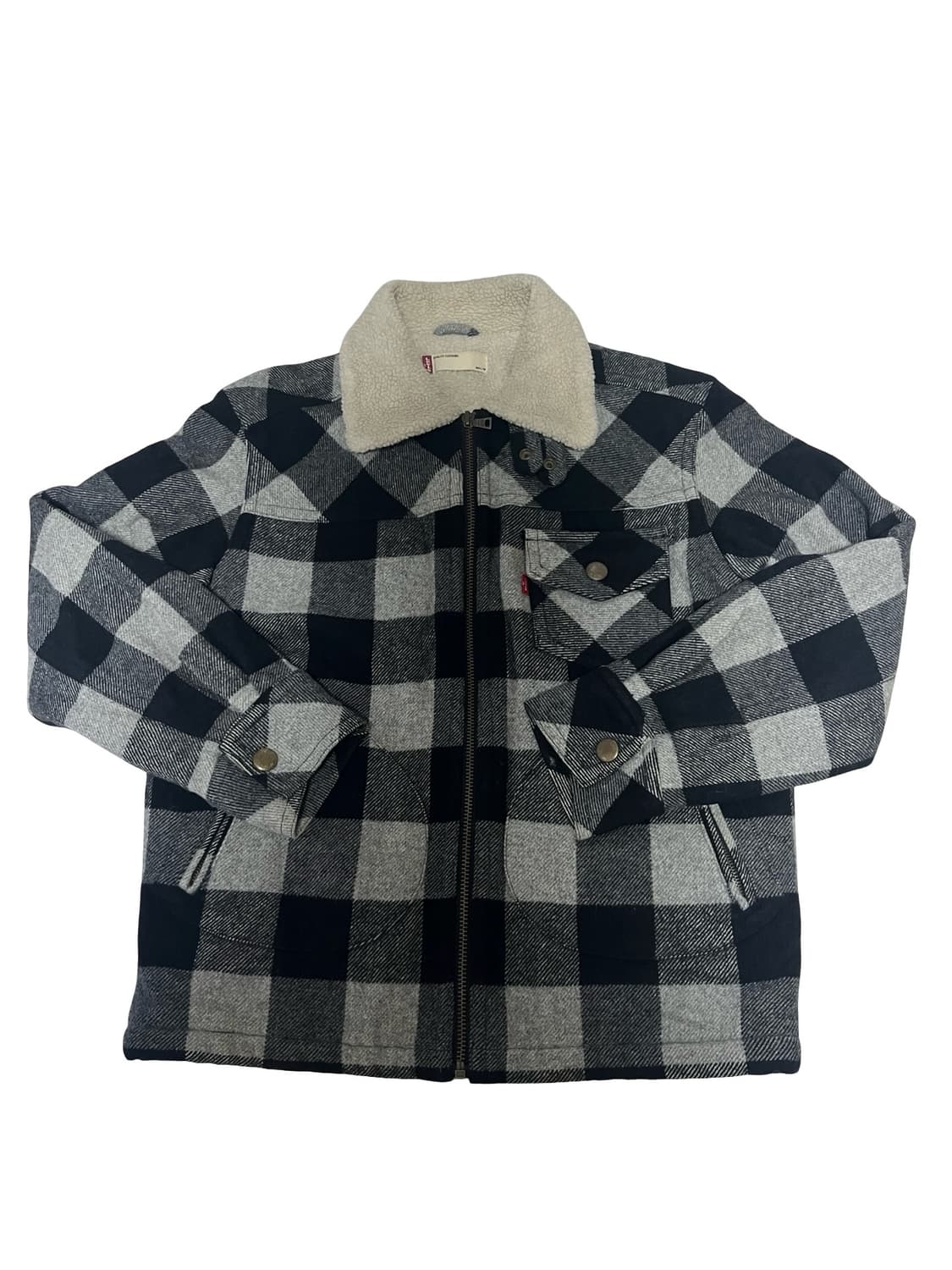 리바이스 체크 쉐르파 자켓 L 상품이미지3