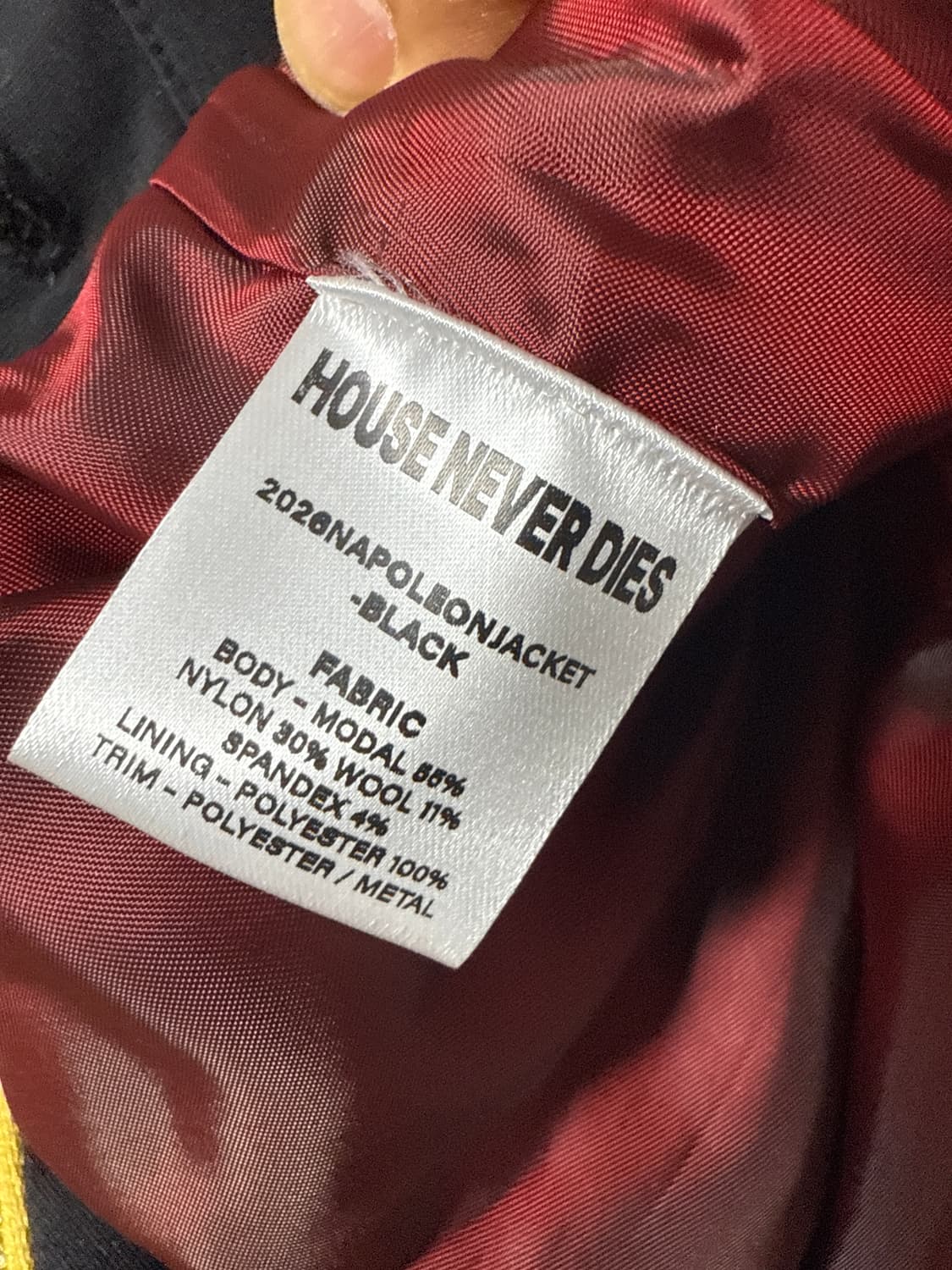 하우스네버다이 마이클잭슨 스타일 크롭기장 나폴레옹  자켓 상품이미지10