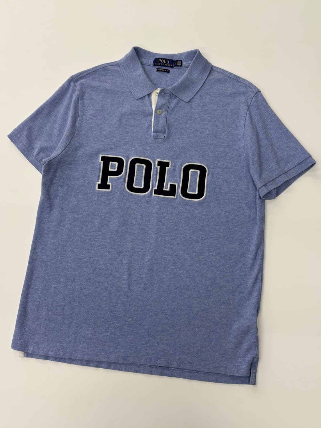 Polo 폴로 랄프로렌 신형라벨 스카이블루 로고 반팔 카라티 상품이미지2