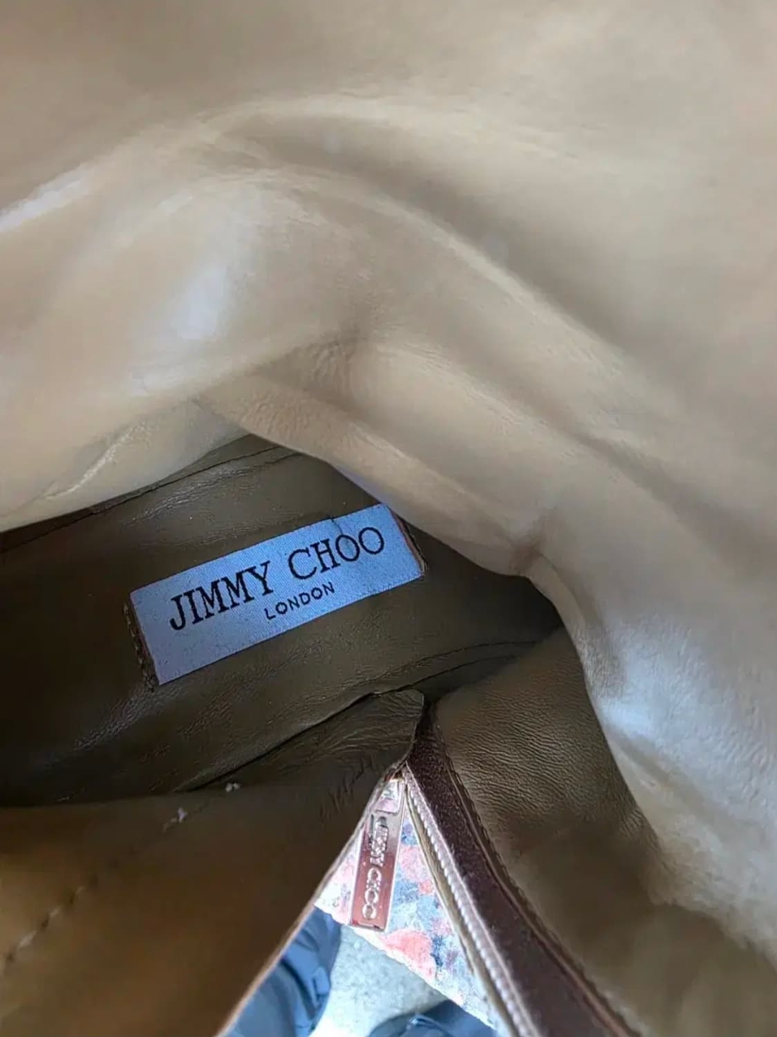 지미추 스웨이드 앵클 부츠 브라운 웨스턴 스타일/230/ 상품이미지5