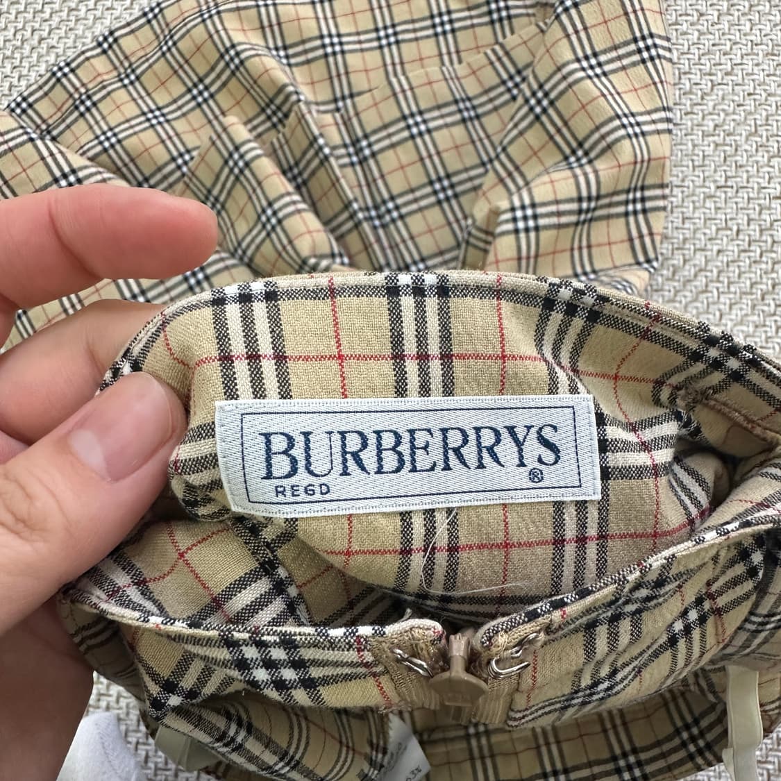 실측확인 버버리 노바체크 스커트 0420D 상품이미지2