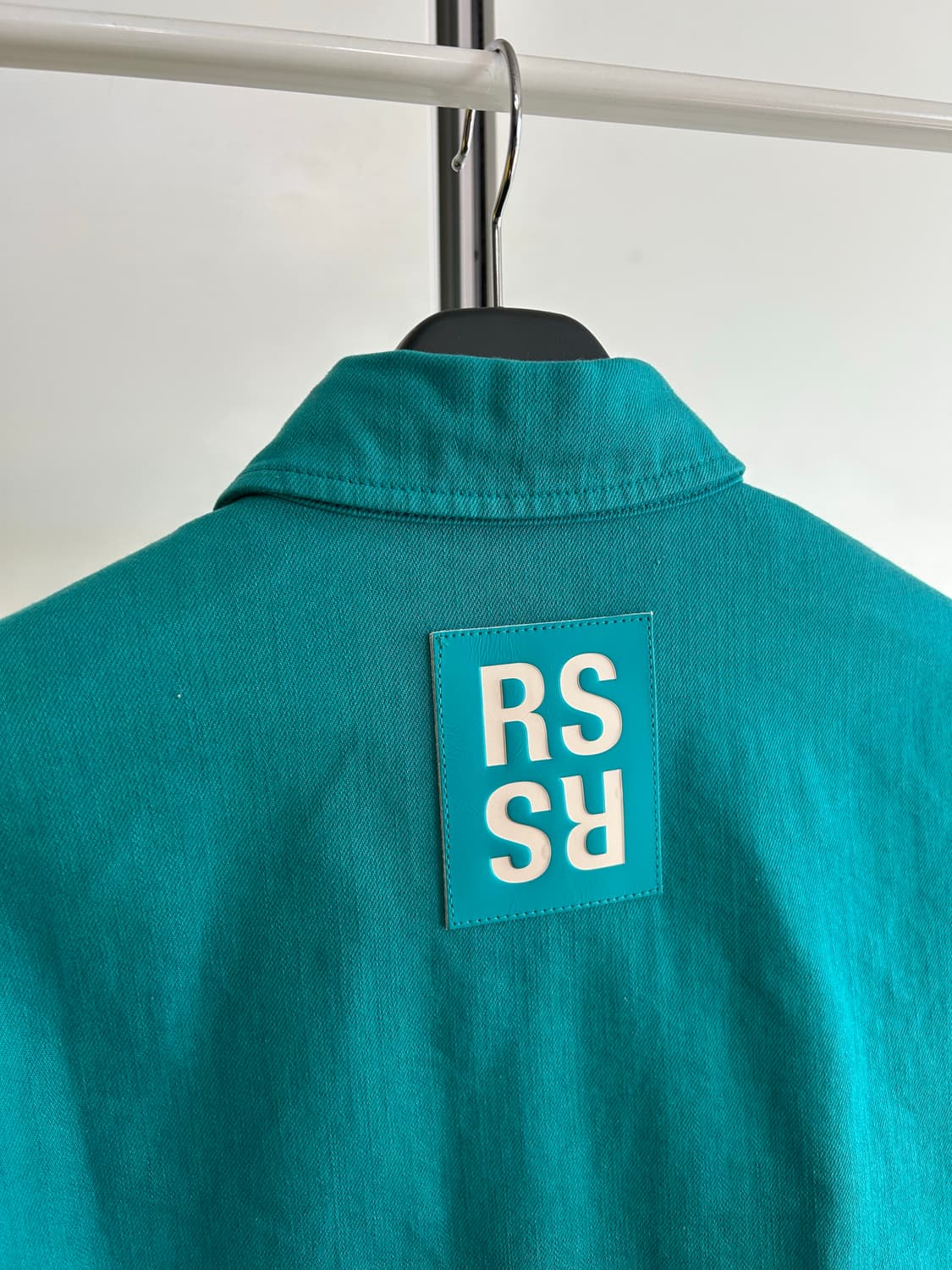 라프시몬스 페트롤 컬러 데님 셔츠 상품이미지5