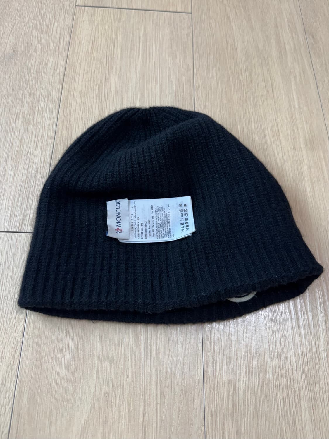 [OS] 몽클레르 울 & 캐시미어 비니 블랙 상품이미지4