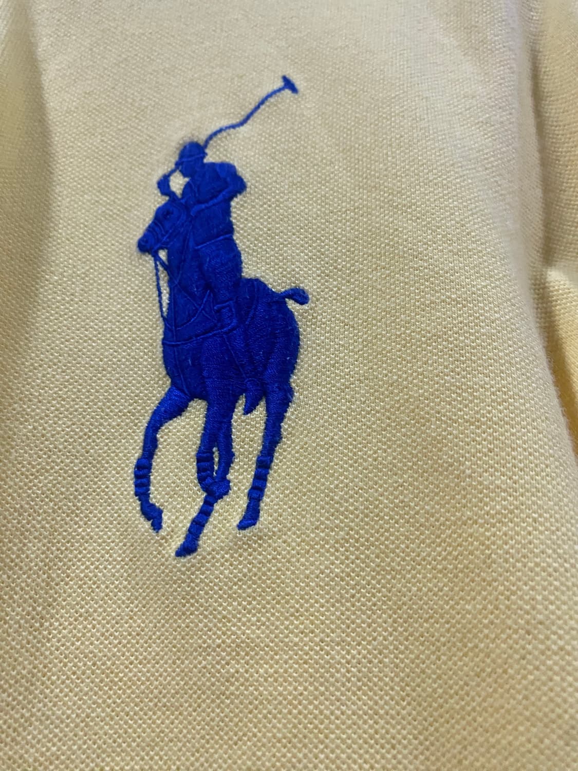 폴로 랄프로렌 옐로우 긴팔 카라티 M 상품이미지5